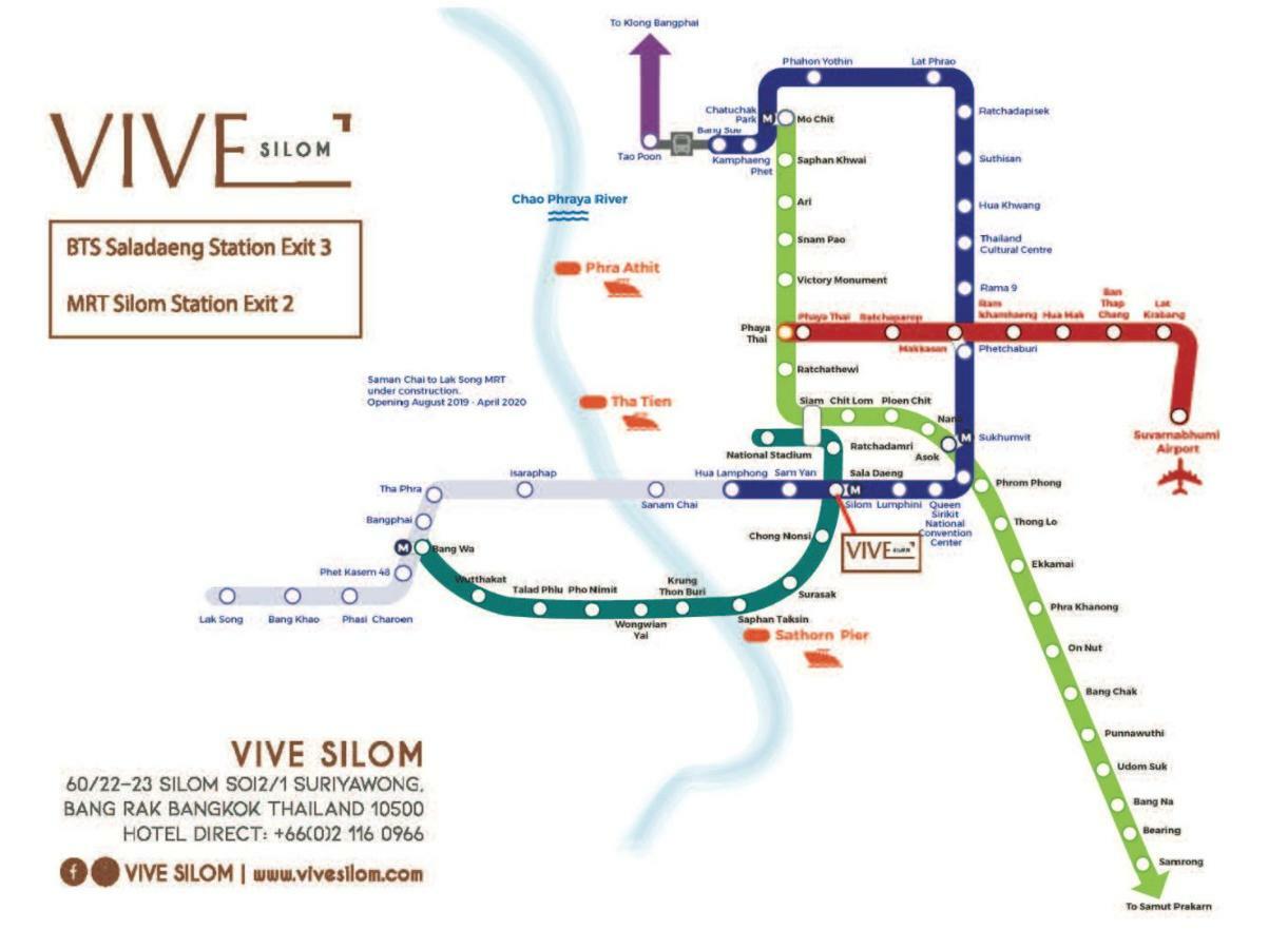Hotel Vive Silom à Bangkok Extérieur photo